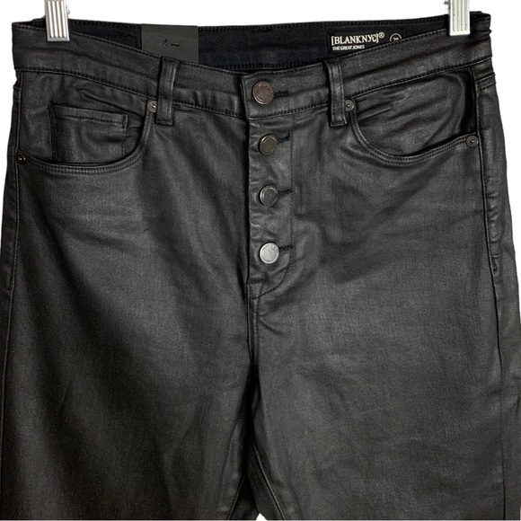 Blank NYC The Great  Jones Black High-Rise Skinny Jean Button Fly Women’s Sz 29 - Picture 2 of 12